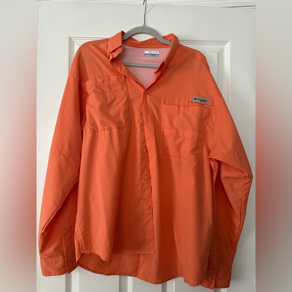 Columbia Men's Vibrant Orange Shirt Jacket